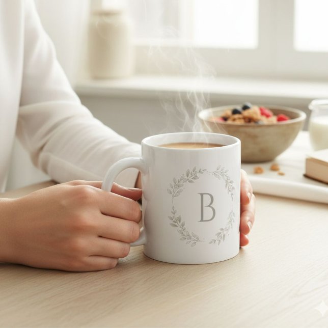 Minimalist Mug with Initial Kaffeetasse (Von Creator hochgeladen)