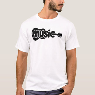 Minimalist Music Gitarre T-Shirt | Cooler Musiklie