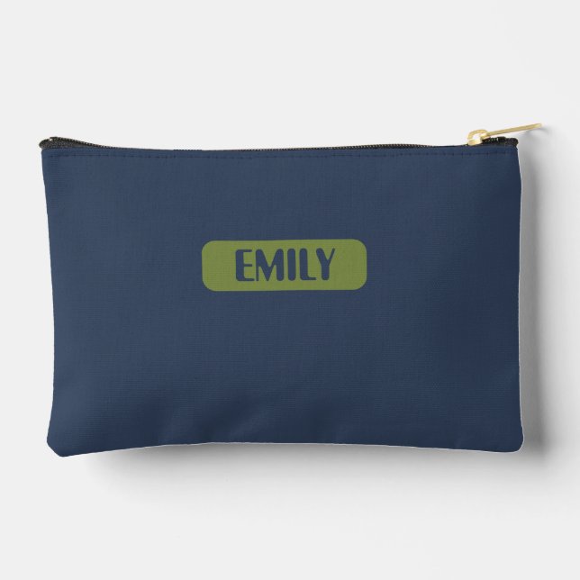 Minimalist Name Pencil Case  Zubehörtasche (Rückseite)