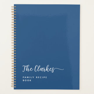 Minimalist Navy Blue Family Stationery