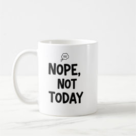 Minimalist Nein Heute Nicht Gedankenblase Kaffeetasse