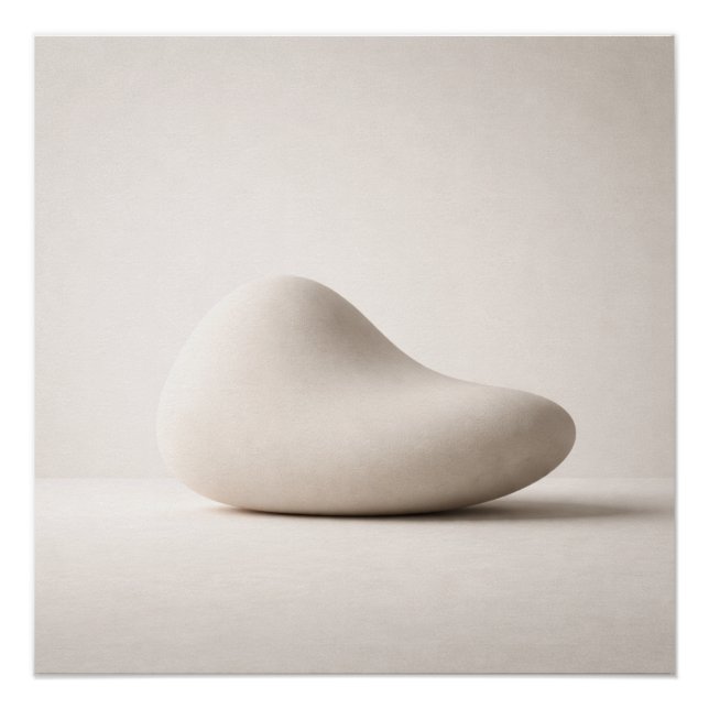 Minimalist Neutral Abstract Wall Art Poster (Vorderseite)