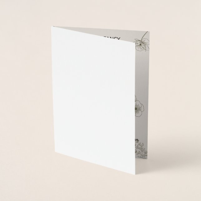 Minimalist Olive Green & Cream Wedding Invitation  (Devant)