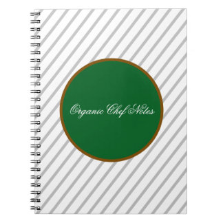 Minimalist Organic Chef Spiral Notebook Notizblock
