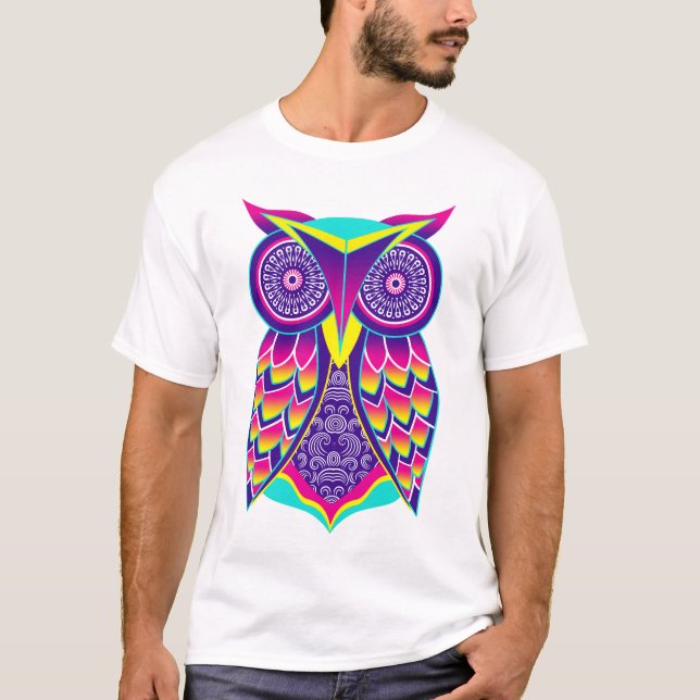 Minimalist owl v2 T-Shirt (Vorderseite)