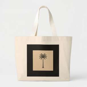 Minimalist Palm Tree Terracotta Elegant Tote Bag