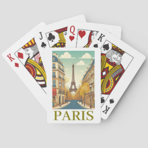 Minimalist Paris Frankreich Eiffelturm Pariser Spielkarten