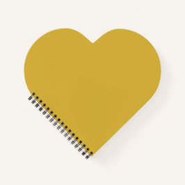 Minimalist Personalized M Gold Heart Shaped Notizbuch