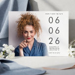 Minimalist Photo Overlay Graduation Save The Date<br><div class="desc">Minimalist Photo Overlay Graduation Save the Date.Simply swap in your photo with the sample image and personalise with your words. Your photo will be behind a graduated tint opacity layer so the text can be seen overlayed on top of it.</div>