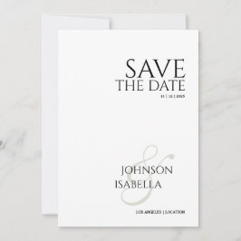Minimalist Photo Save the Date Card Einladung