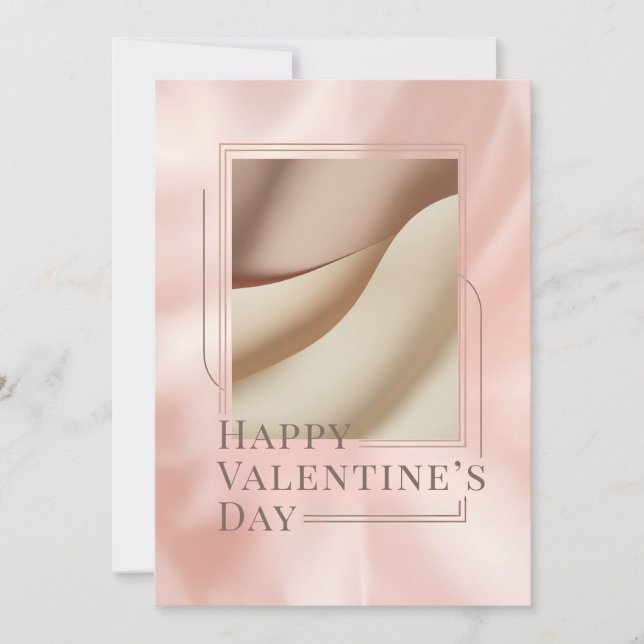 Minimalist Photo Valentine Card (Vorderseite)