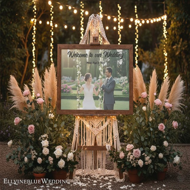 Minimalist Photo Wedding Sign & Keepsake Poster (Von Creator hochgeladen)