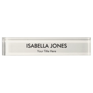 Minimalist Professional Acrylic | Desk Name Plate Namensplakette