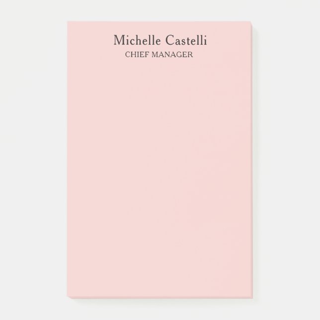 Minimalist Professionell Einzigartig Klassisch Pas Post-it Klebezettel (Vorderseite)