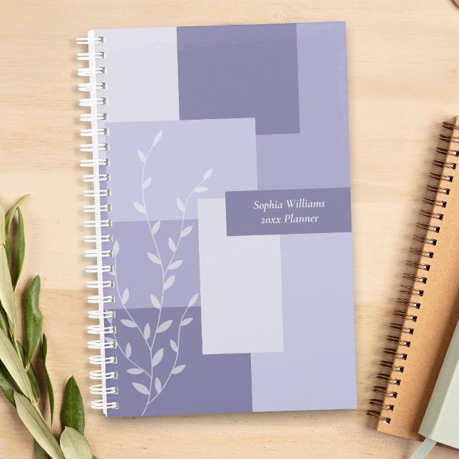 Minimalist Purple Abstract Soft Botanical Planner Planer (Von Creator hochgeladen)