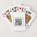 Minimalist QR Code Scan Me Business Spielkarten<br><div class="desc">Add a creative twist to your branding with these minimalist “Scan Me” business poker cards featuring a sleek QR code design. Perfect for giveaways, client gifts, or promotional events—these cards combine fun and function, offering a unique way to share your website, contact info, or social links with a quick scan....</div>