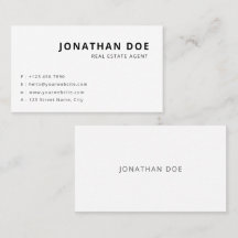 Minimalist Real Estate Agent Professional White