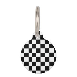 Minimalist Retro Checkered – Monochrome Streetwear Haustiermarke