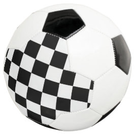 Minimalist Retro Kariert – Monochrome Streetwear Fußball
