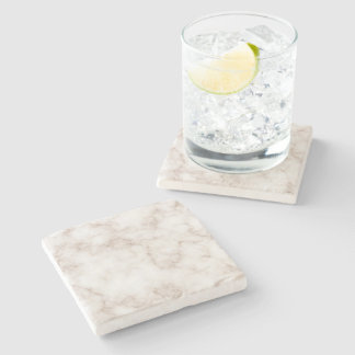 Minimalist Rose Gold and White Marble Stone Steinuntersetzer