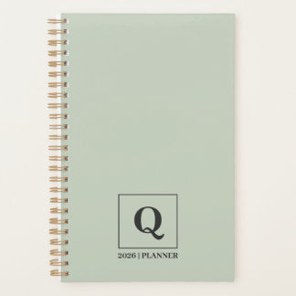 Minimalist Sage Green 2026 Planner Planer