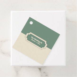 Minimalist Sage Green and Cream Formal Geschenkanhänger