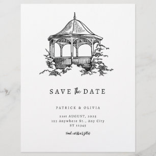 Minimalist Save The Date Elegante Hochzeit  Flyer