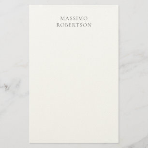 Minimalist Schlicht Modern Briefpapier