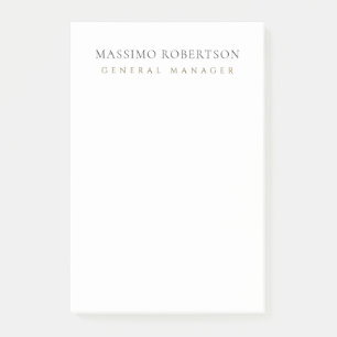 Minimalist Schlicht Modern Post-it Klebezettel