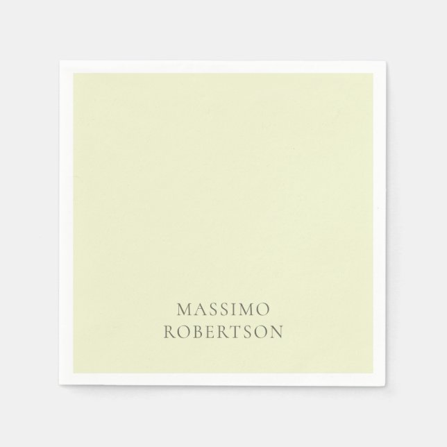 Minimalist Schlicht Modern  Serviette (Vorderseite)