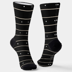 Minimalist Schwarz-Weiß Horizontal Gestreift Mit Socken