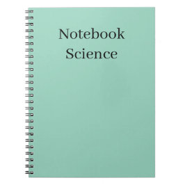 minimalist science notebook notizblock