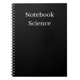 minimalist science notebook notizblock