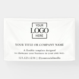 Minimalist Simple Business Logo Professional Banner