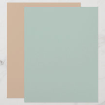 Minimalist Simple Mint Teal Brown Scrapbook Paper