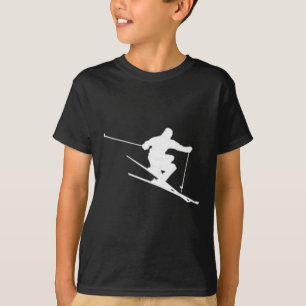 Minimalist Skifahrer Freestyle Skifahren Apres Ski T-Shirt