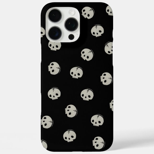  Minimalist Skull Pattern Aesthetic Phone case (Rückseite)