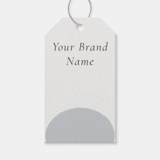 Minimalist Slate Blue Stone Custom Name Gift Tags Geschenkanhänger