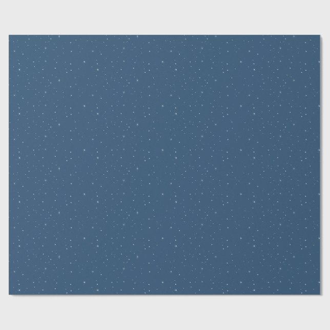 Minimalist Snow and Twinkles Holiday  Geschenkpapier (Flach)