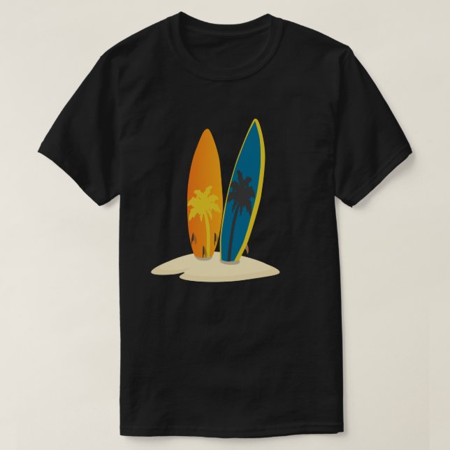 Minimalist Sun Sea  T-Shirt (Design vorne)