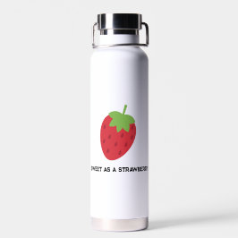 Minimalist sweet strawberry Water Bottle Trinkflasche