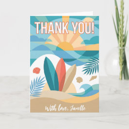 Minimalist Thank You Simple Black Modern gift Karte
