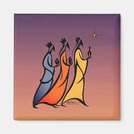Minimalist Three Wise Men Magnet