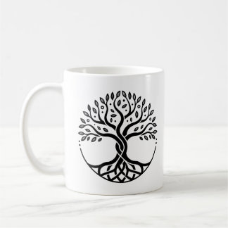 Minimalist Tree of Life Kaffeetasse