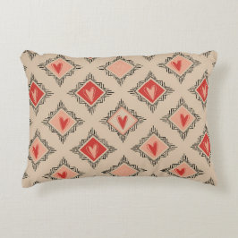 Minimalist Tribal Heart Dusty Rose design  Dekokissen