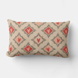 Minimalist Tribal Heart Dusty Rose design  Lendenkissen