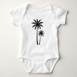 Minimalist Tropical Palm Trees Silhouette Art Tee