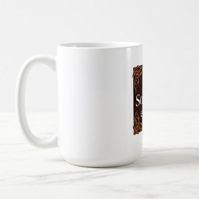 Minimalist Typography Design - "SOLIDARITÄT IST Kaffeetasse (Links)