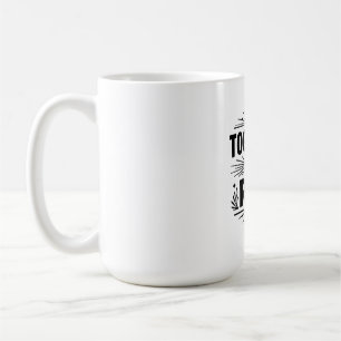 Minimalist Typography Design - "TOGETHER WE RISE" Kaffeetasse