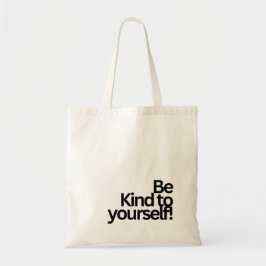 MINIMALIST TYPOGRAPHY QUOTE TOTE BAG TRAGETASCHE